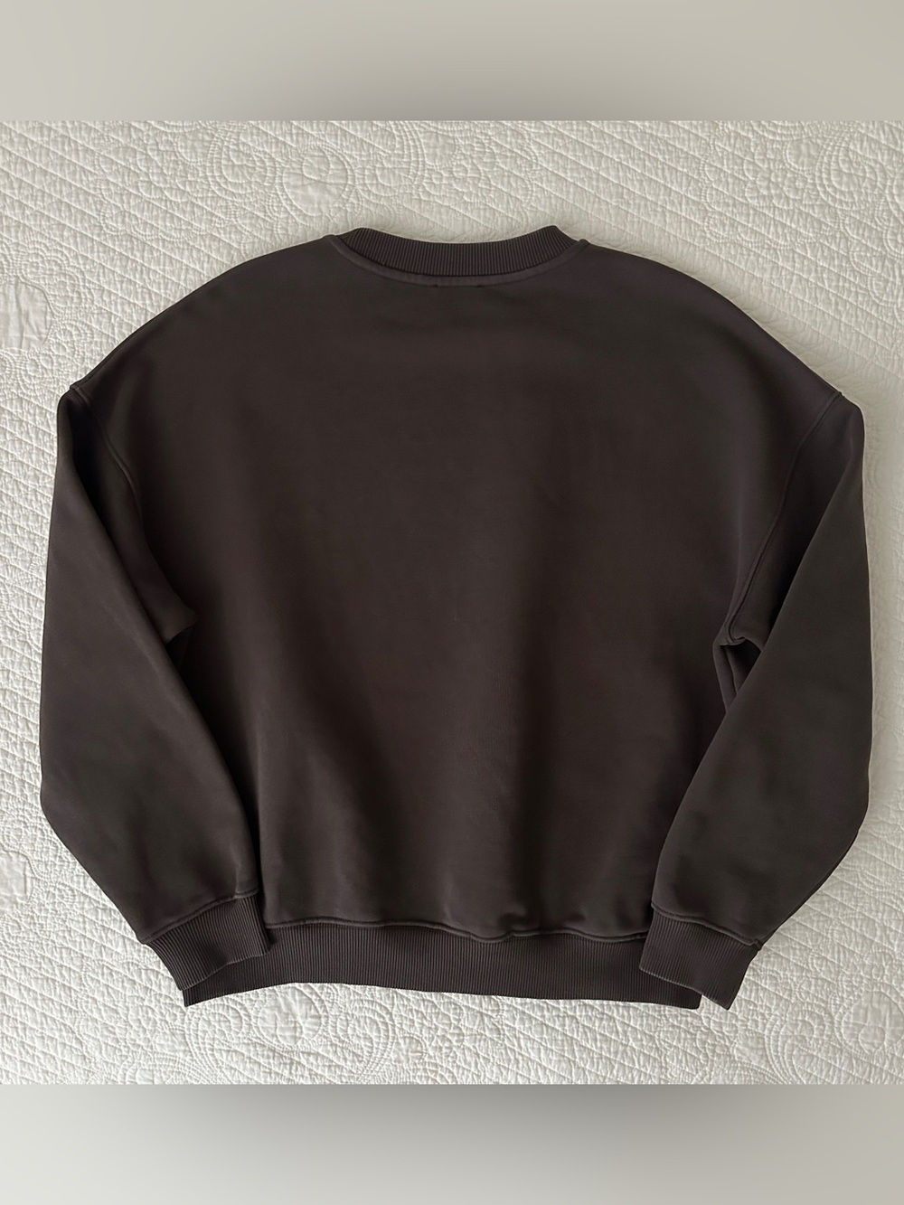 Adanola x Steph Shep Skyline Oversized Sweatshirt Dark Brown Crewneck - Picture 4 of 15